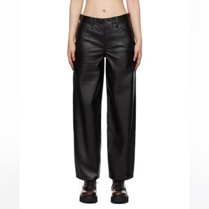 Levi’s Baggy Dad Faux Leather Trousers